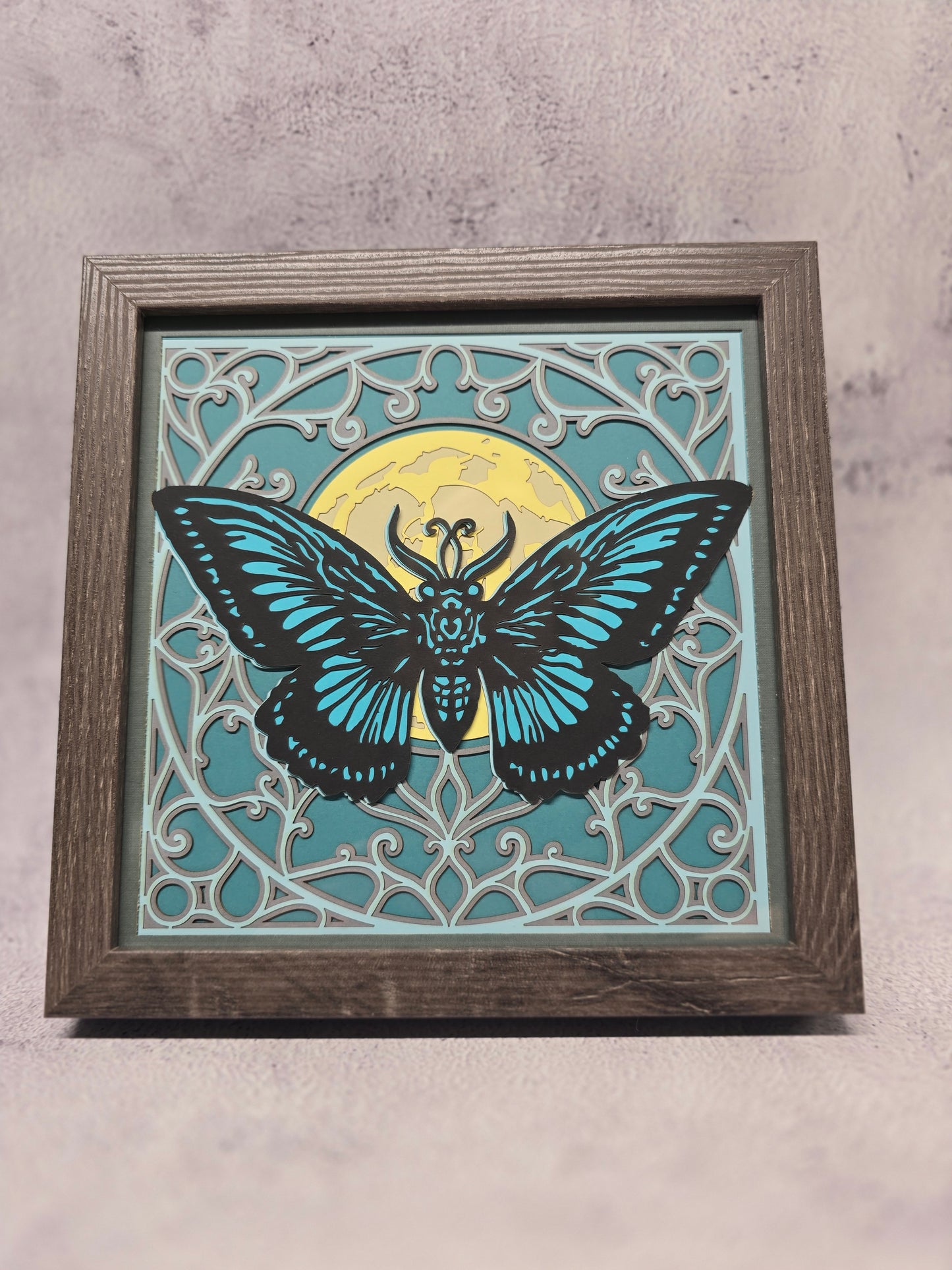 Gothic Butterfly shadow box