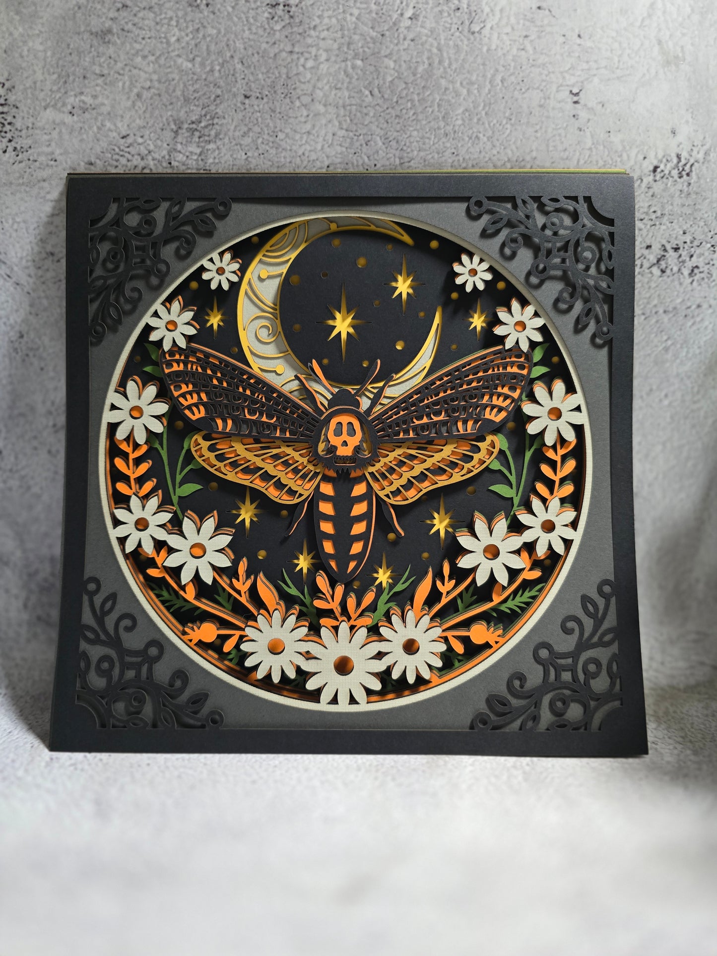 death head moth (made to order)