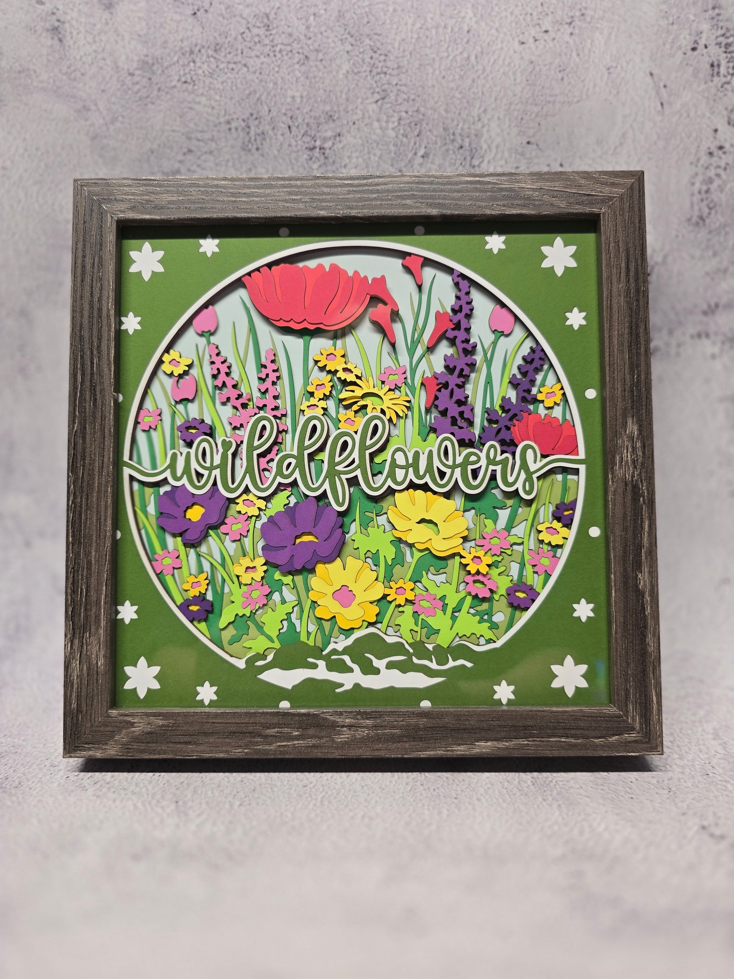 Wildflowers Shadow box