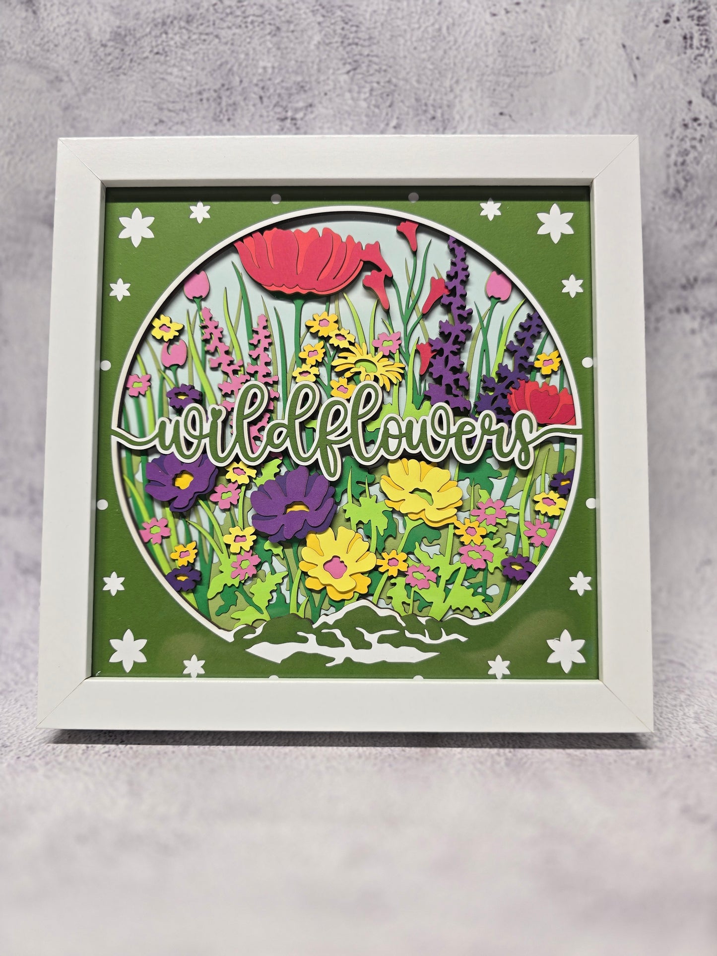 Wildflowers Shadow box