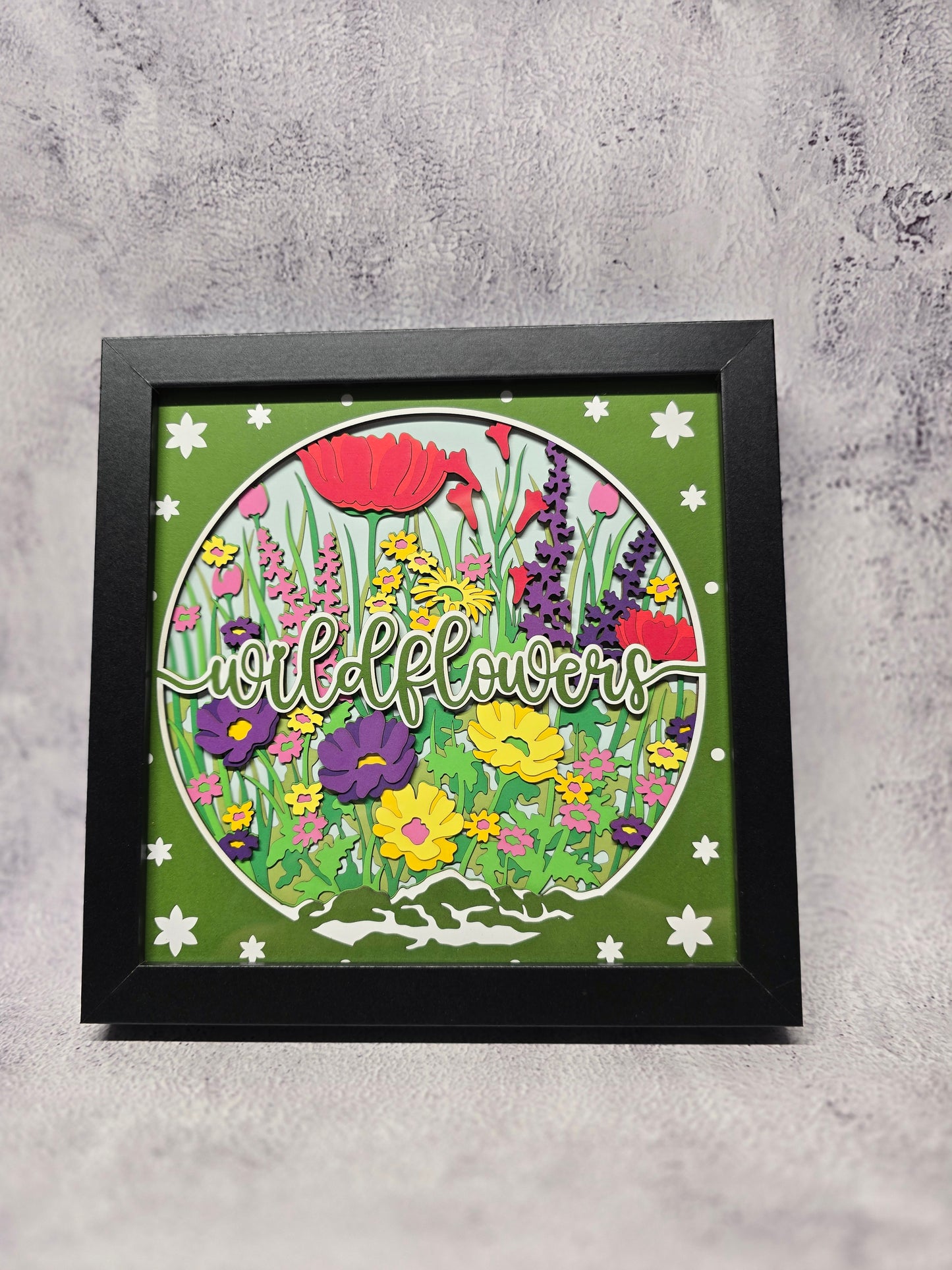 Wildflowers Shadow box