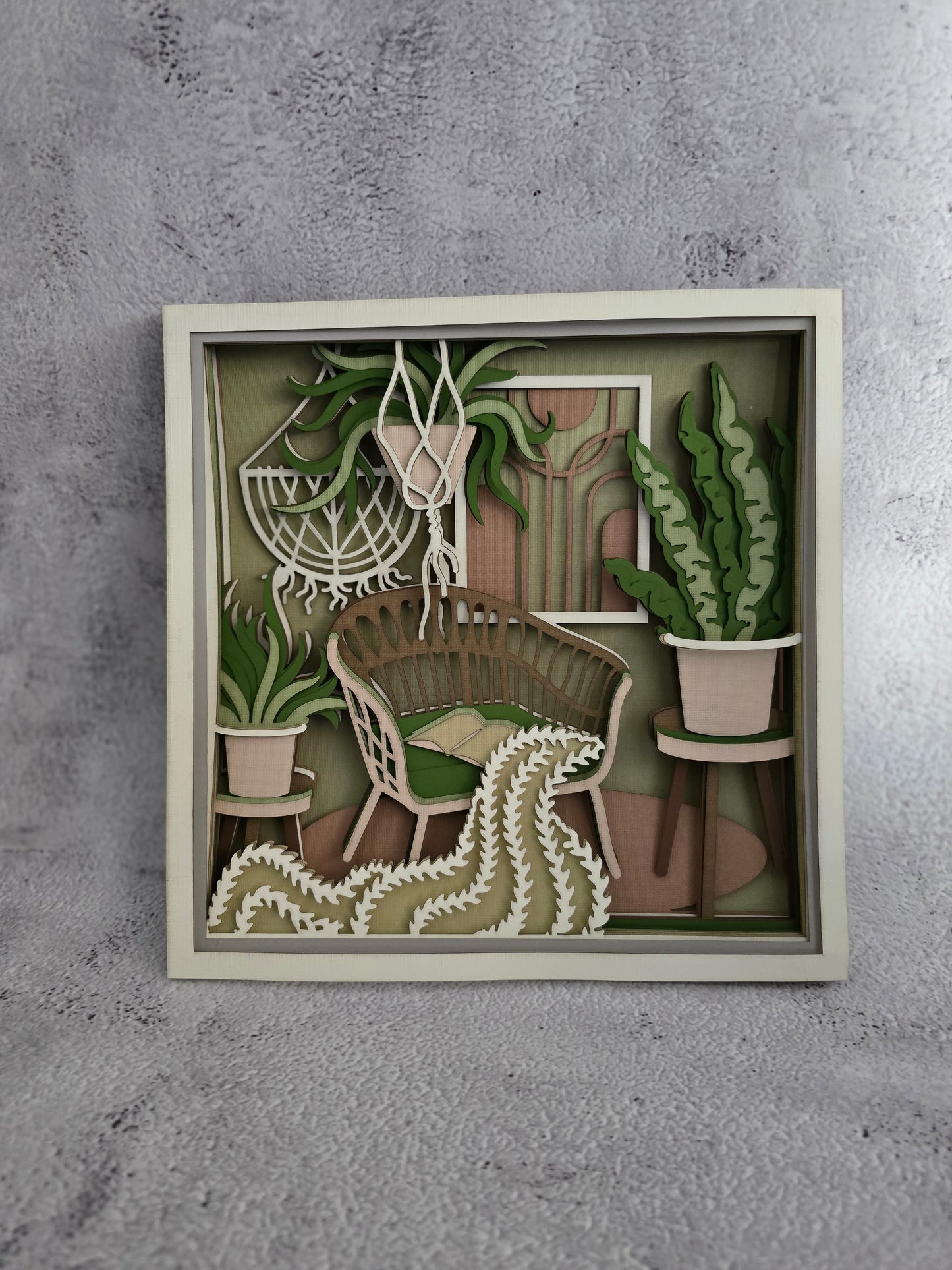 Boho Chair with books (made to order)