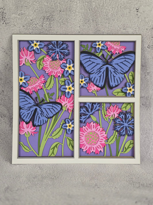 Butterfly in bloom (made to order)
